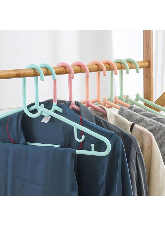 ECVV Plastic Clothes Hangers Colorful Plastic Hangers with Hooks Durable, Space Saving Thick Closet Hangers Heavy Duty Standard Hangers for Clothing Adult Kid Shirts Pants Dresses | 5 PIECES Assorted - Image 3