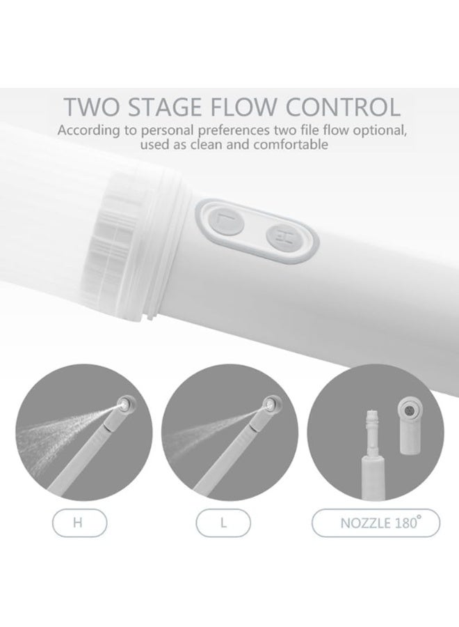 ECVV Portable Bidet Travel Electric Bidet Sprayer for Men Women, Handheld Electric Sprayer for Personal Hygiene Cleaning, with 2 Pressure Options White - Image 3
