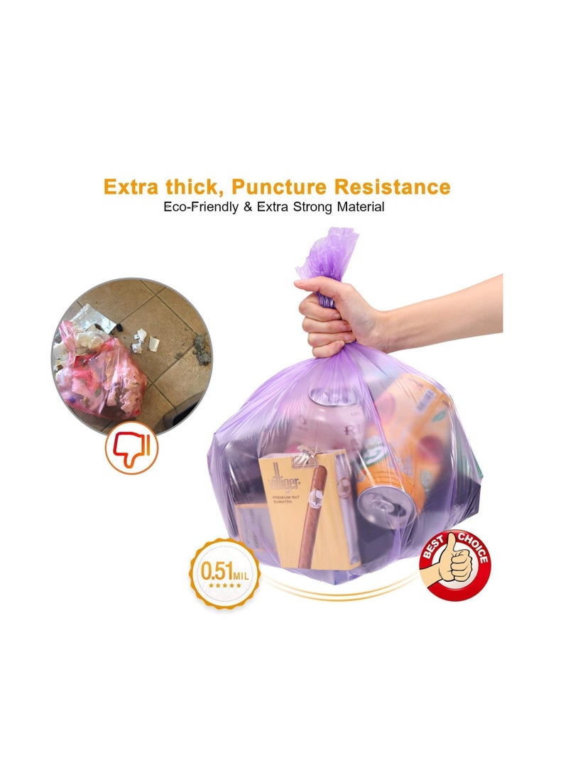 ECVV Garbage Bags 45x50cm (10 Rolls, 250 Bags) Bio-Degradable Plastic Disposal Garbage Bag Small, Bin Liners for Home, Kitchen & Offices, Mix Color Mix Colour 10 Rolls, 250Bags 45x50cmcm - Image 5