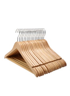 ECVV Plastic Suit Hangers - Smooth Finish Solid Plastic Coat Hanger with Non Slip Pants Bar, Swivel Hook and Precisely Cut Notches for Camisole | Jacket | Pant | Dress Hangers | 6 PIECES Brown 6 PIECES