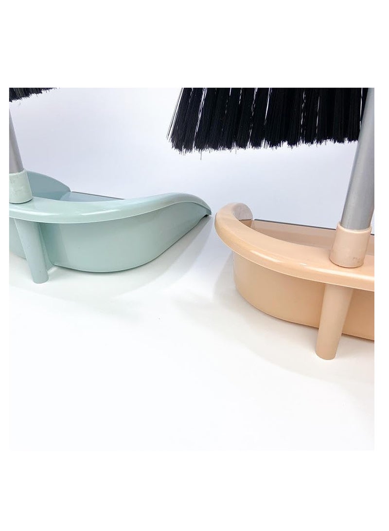 إي سي في في - ECVV Household Cleaning Tools Home Cleaning Plastic Broom Dustpan Plastic Dustpan 1 Set Dustpan with Broom (ASSORTED) (ASSORTED) - Image 1