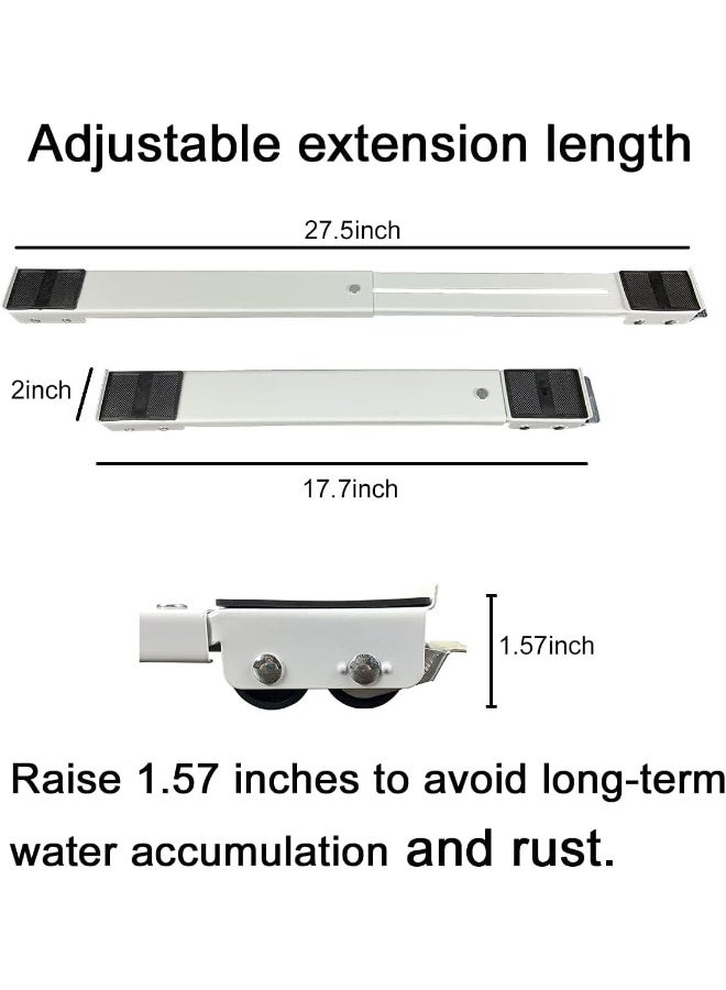 ECVV ECVV Heavy-Duty Appliance Rollers, Max 28in, Generation Extendable Mobile Base for Washing Machines, Dryers, Refrigerators, & Furniture Black - Image 5