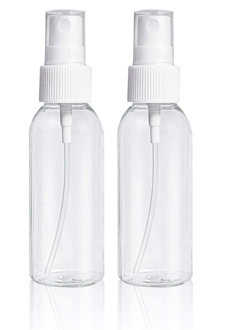 إي سي في في ECVV Extra Fine Mist Mini Clear Spray Bottles with Pump Spray Cap Refillable Reusable Empty Plastic Travel Bottles for Essential Oils,Cleaning,Perfumes 20ml (0.67oz) (1PACK)  - Image 2