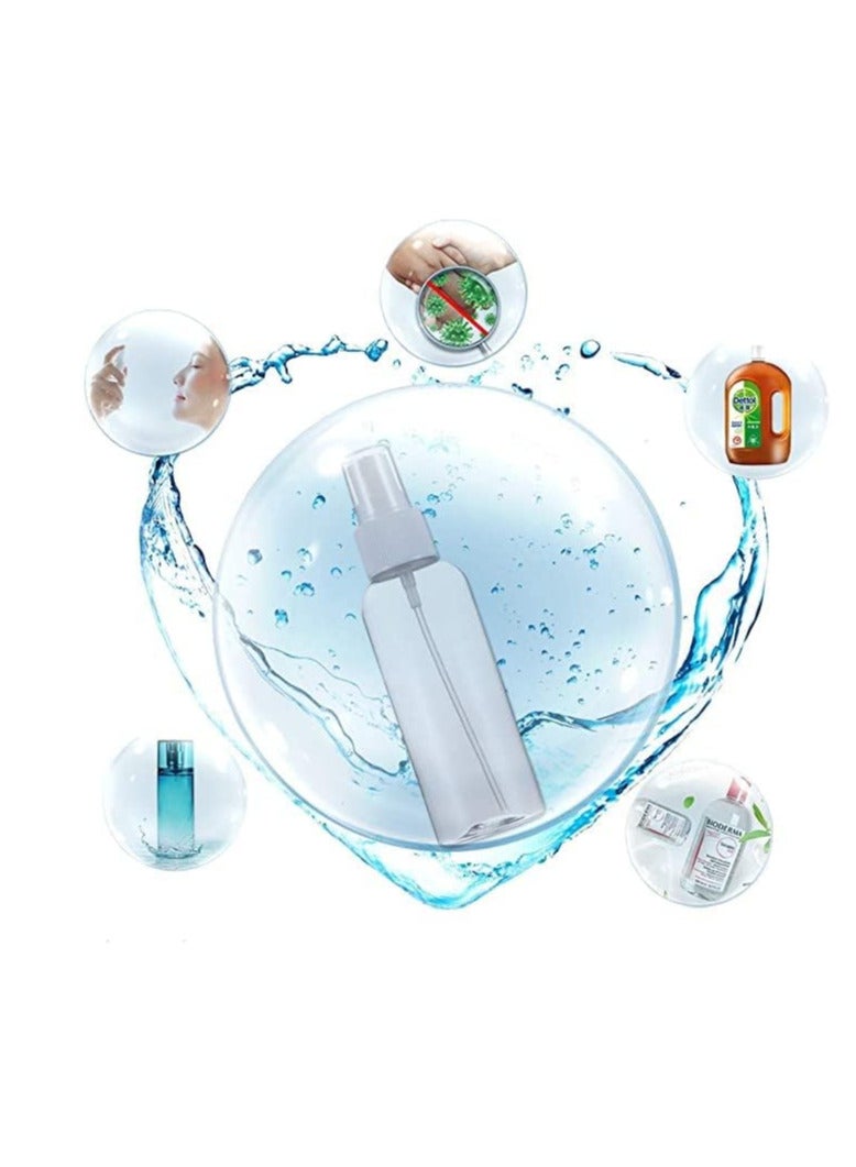 إي سي في في ECVV Extra Fine Mist Mini Clear Spray Bottles with Pump Spray Cap Refillable Reusable Empty Plastic Travel Bottles for Essential Oils,Cleaning,Perfumes 20ml (0.67oz) (1PACK)  - Image 5