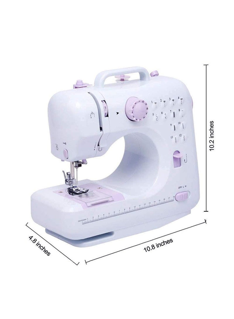 إي سي في في Portable Sewing Machine: 12 Stitches Double Speed Electric Handheld Tool  - Image 4