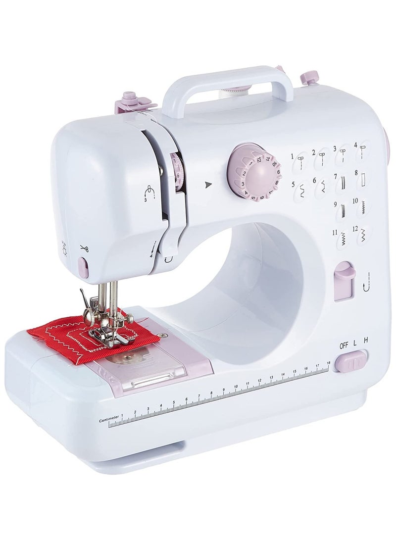 إي سي في في Portable Sewing Machine: 12 Stitches Double Speed Electric Handheld Tool  - Image 1