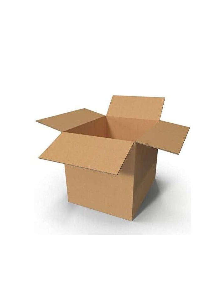 إي سي في في 5-Pack Carton Box, Cardboard, For Moving Shipping And Packing Double Wall 100% Recyclable Corrugated Cardboard Moving Boxes Brown 41x33x33cm  - Image 2