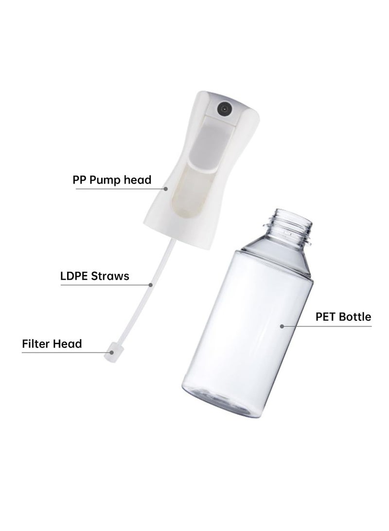 ECVV ECVV 300ml Oil Sprayer for Kitchen Cooking, Oil Dispenser Bottle Spray Mist, Olive Oil Mister Refillable, Used for Making Salad, Baking, Frying, BBQ, Spraying Vinegar Lime Juice Clear White - Image 5