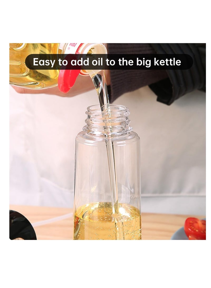 ECVV ECVV 300ml Oil Sprayer for Kitchen Cooking, Oil Dispenser Bottle Spray Mist, Olive Oil Mister Refillable, Used for Making Salad, Baking, Frying, BBQ, Spraying Vinegar Lime Juice Clear White - Image 4