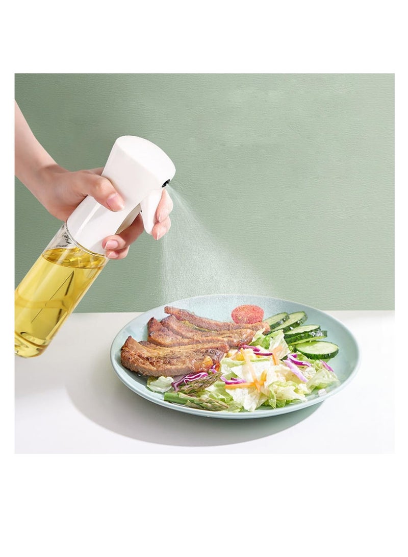 ECVV ECVV 300ml Oil Sprayer for Kitchen Cooking, Oil Dispenser Bottle Spray Mist, Olive Oil Mister Refillable, Used for Making Salad, Baking, Frying, BBQ, Spraying Vinegar Lime Juice Clear White - Image 2