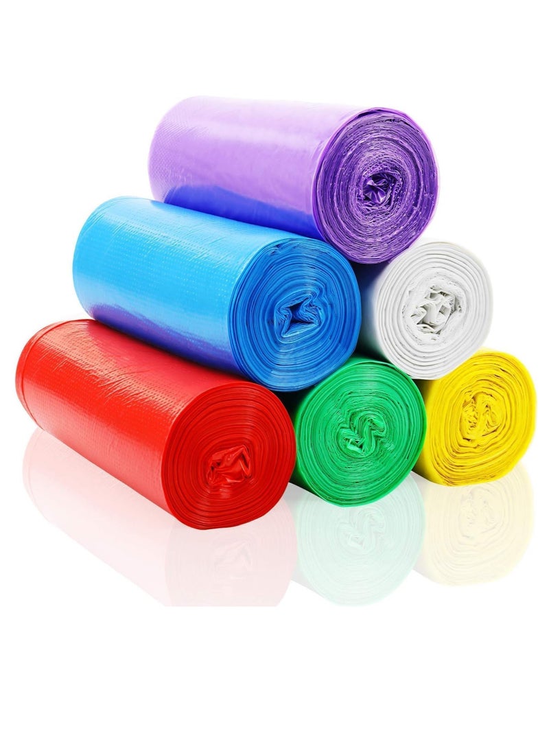 إي سي في في ECVV Garbage Bags 45x50cm (5 Rolls, 125 Bags) Bio-Degradable Plastic Disposal Garbage Bag Small, Bin Liners for Home, Kitchen & Offices, Mix Color Mix Colour 5 Rolls, 125 Bags 45x50cmcm  - Image 1