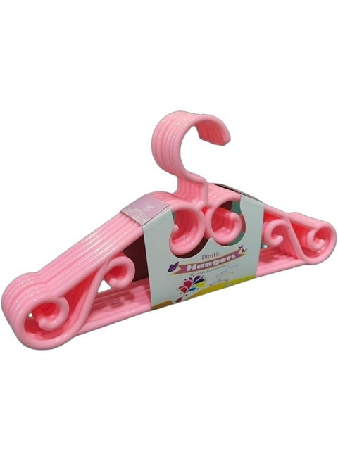 Plastic Clothes Hangers Colorful Plastic Hangers with Hooks Durable, Space Saving Thick Closet Hangers Heavy Duty Standard Hangers for Clothing Kid Shirts Pants Dresses | 6 PIECES Assorted