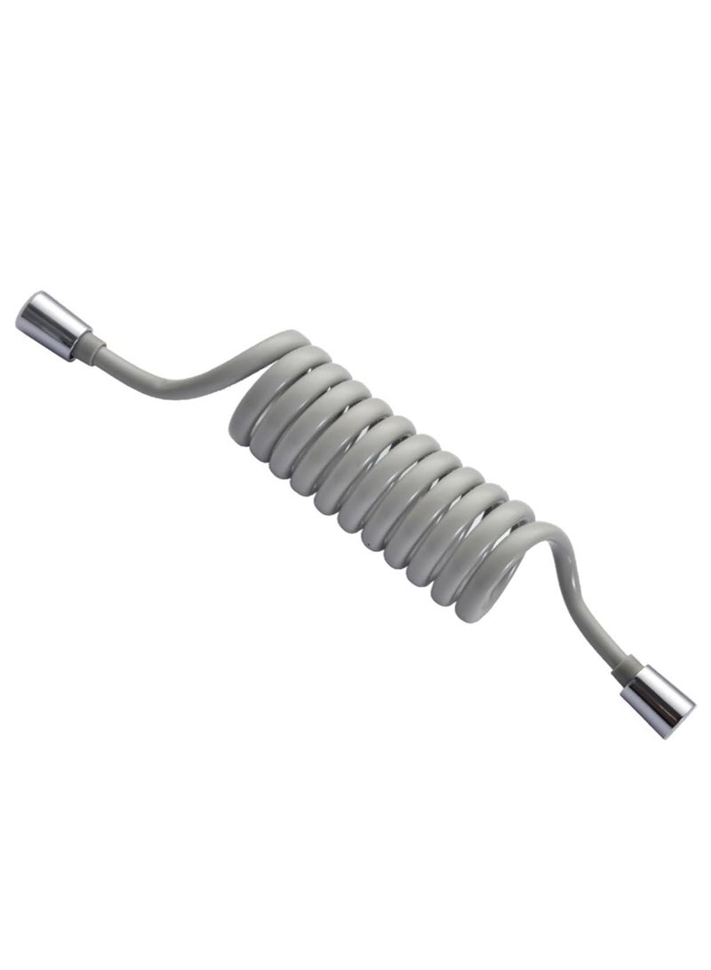 ECVV ECVV 2M Spring Flexible Shower Hose,PU Telescopic Shower Hose Spiral Shower Head Replacement Hose for Toilet Faucet/Bidet Sprayer Telephone Wire Design 