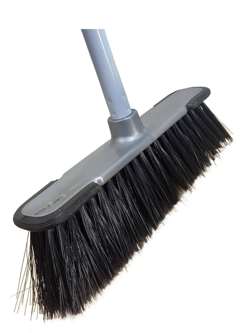 ECVV Indoor Sweeping Broom Cleaning Brush with Strong Metal Handle Broom with Stiff Bristles Multipurpose Cleaning Tool Perfect for Home or Office Use Randam Color - Image 3