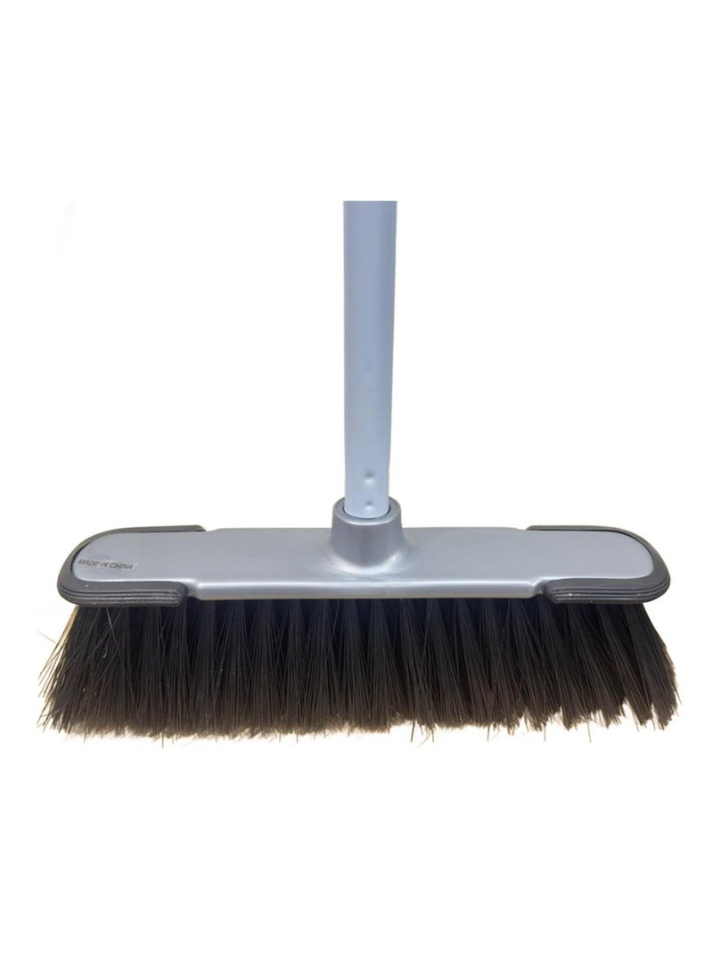 ECVV Indoor Sweeping Broom Cleaning Brush with Strong Metal Handle Broom with Stiff Bristles Multipurpose Cleaning Tool Perfect for Home or Office Use Randam Color - Image 2