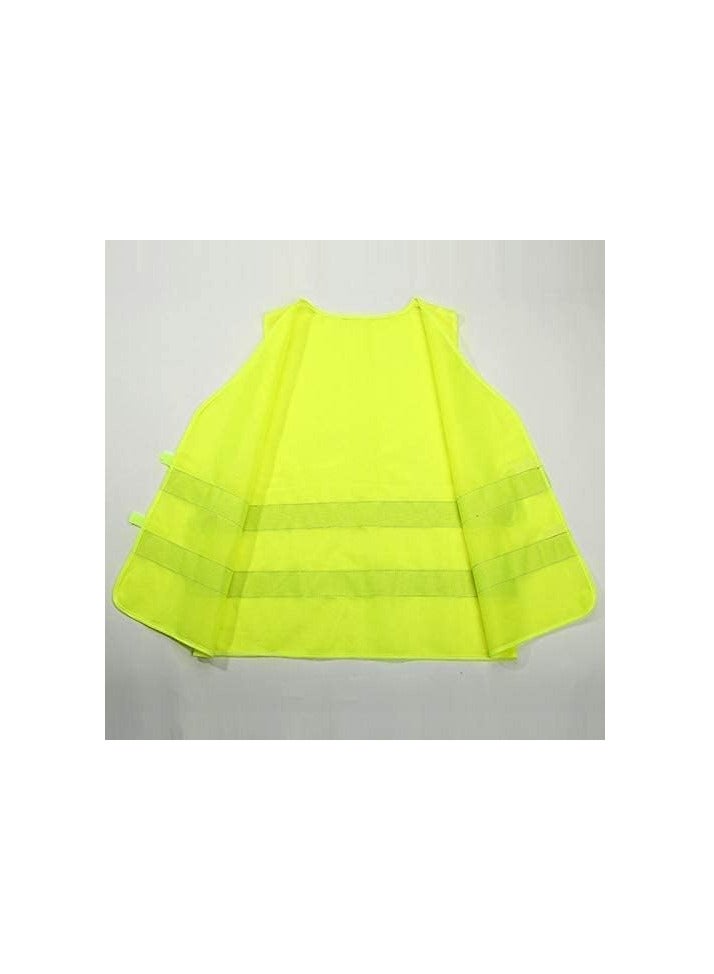 ECVV - Reflective Vest Working Clothes High Visibility Day Night Warning Safety Vest Traffic Construction Safety Clothing (green) Green & Gray - Image 1