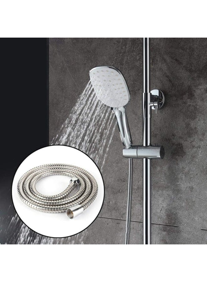 إي سي في في 1.5m Shower Hose, Stainless Steel Flexible Hose Pipe for Shower and Bidet Sprayer, Handheld Showerheads Replacement Hose  - Image 2