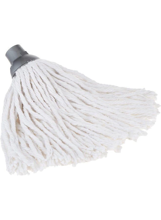 إي سي في في Cotton Floor Mop – Looped String Mop Cotton Floor Mop Refill, Super Absorbent, Cost-Effective, White White