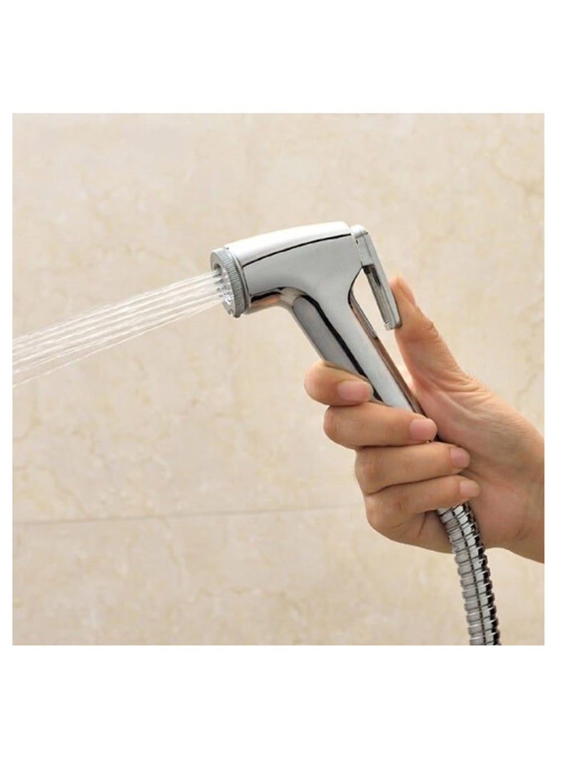 ECVV - Bidet Sprayer for Toilet-Adjustable Water Pressure Control with Bidet Hose, Toilet Shattaf Adapter Spray Handheld Bidet Shower Head Wall Bracket Hose Kit - Image 1