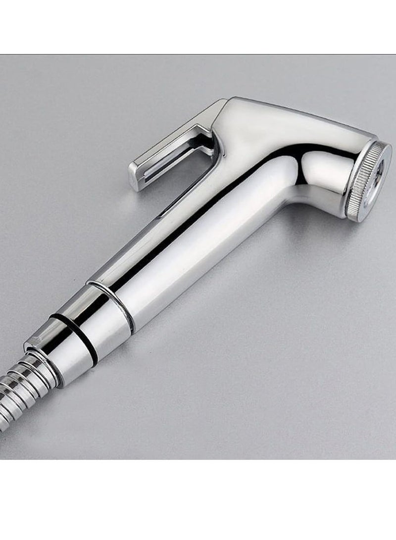 ECVV - Bidet Sprayer for Toilet-Adjustable Water Pressure Control with Bidet Hose, Toilet Shattaf Adapter Spray Handheld Bidet Shower Head Wall Bracket Hose Kit - Image 1