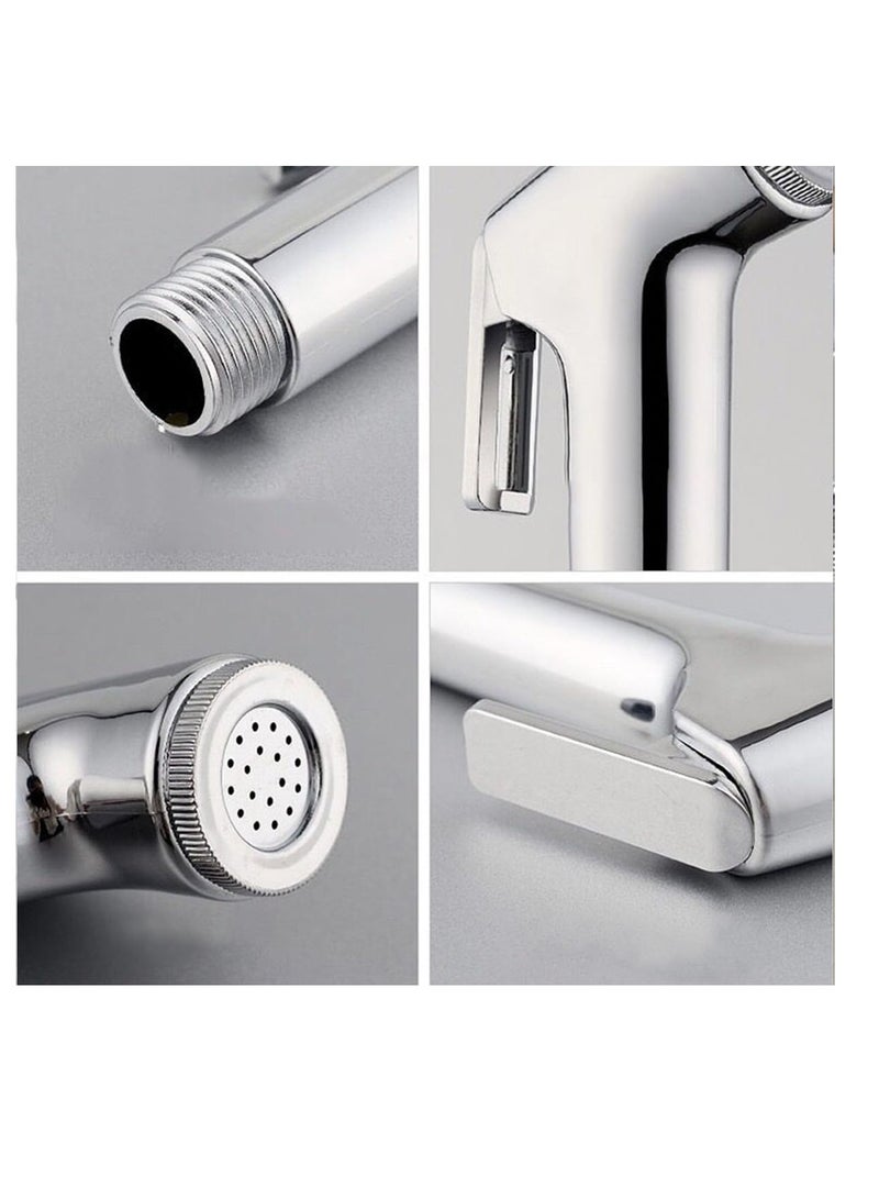 ECVV - Bidet Sprayer for Toilet-Adjustable Water Pressure Control with Bidet Hose, Toilet Shattaf Adapter Spray Handheld Bidet Shower Head Wall Bracket Hose Kit - Image 1