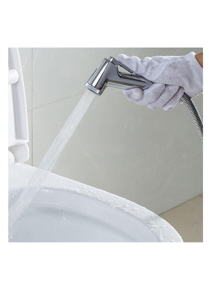 ECVV - Bidet Sprayer for Toilet-Adjustable Water Pressure Control with Bidet Hose, Toilet Shattaf Adapter Spray Handheld Bidet Shower Head Wall Bracket Hose Kit - Image 1