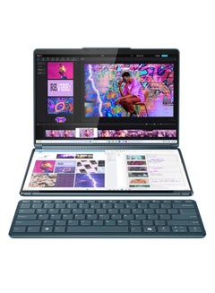 لينوفو Yoga Book 9i 83FFCTO1WW Laptop With 13.3-Inch Display, Core Ultra 7 155U Processor/16GB RAM/512GB SSD/Windows 11 Pro +Lenovo Digital Pen English Tidal Teal  - Image 1
