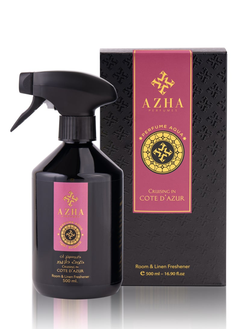 سدر الخليج للعطور Perfumes - Cruising in Cote D’Azur Room And Linen Freshener 500ml  - Image 1
