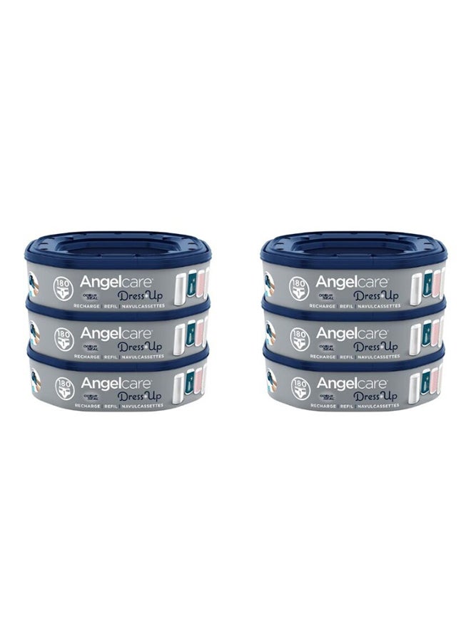 أنجل كير 6 Odourseal Refill Bundle - Customizable, Stylish Design, 7-Layer Odor Protection For A Fresh Nursery  - Image 1