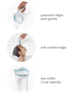 Skip Hop Wave Waterfall Hair Rinser For Babies And Kids - Tear-Free Bath Essential - White  - Image 4