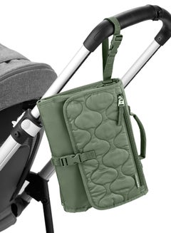 Skip Hop Pronto Signature Portable Baby Changing Station - Travel-Friendly Diaper Bag - Dark Sage  - Image 5