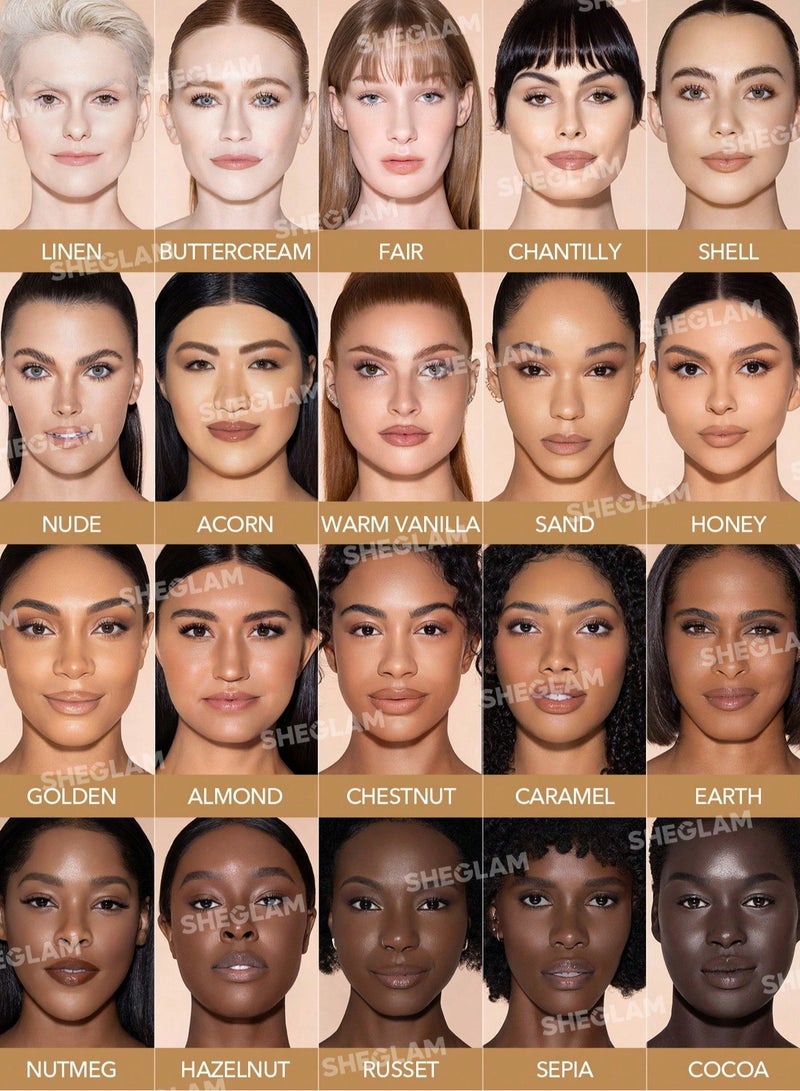 SHEGLAM - Like Magic 12Hr Full Coverage Concealer Chestnut - Image 1