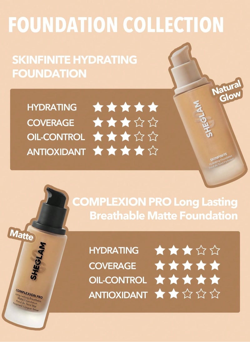 SHEGLAM - Complexion Pro Long Lasting Breathable Matte Foundation Caramel - Image 1