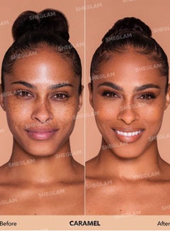 SHEGLAM Complexion Pro Long Lasting Breathable Matte Foundation Caramel  - Image 2