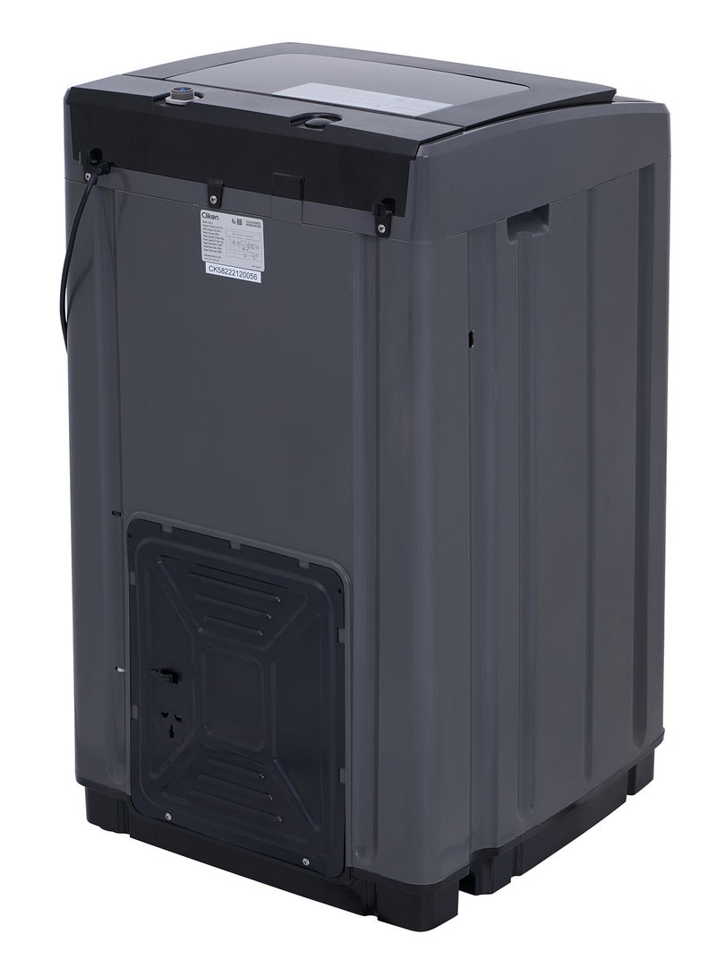 Clikon - 6Kg Fully Automatic Washing Machine With ABS Control Panel, Multi wash programs, Top Load Mechanism 6 kg 340 W CK653 Grey - Image 1