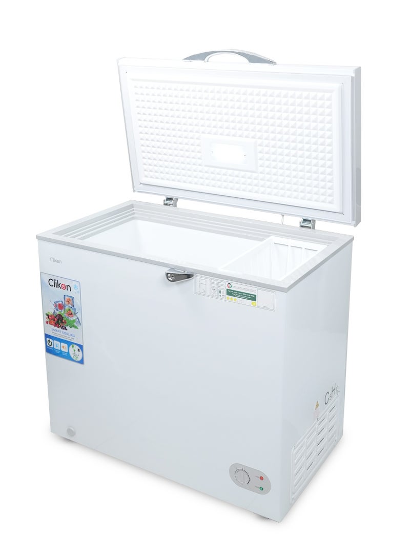 كليكون فريزر صندوقي سعة 255 لتر - سعة كبيرة، باب واحد، مفصلة متوازنة، سلة تخزين قابلة للإزالة، داخلية سهلة التنظيف - Image 3