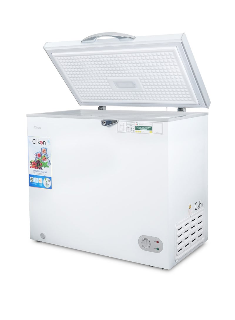 كليكون ثلاجة صندوقية سعة 200 لتر - سعة كبيرة، باب واحد، مفصلة متوازنة، سلة تخزين قابلة للإزالة، داخلية سهلة التنظيف - Image 4