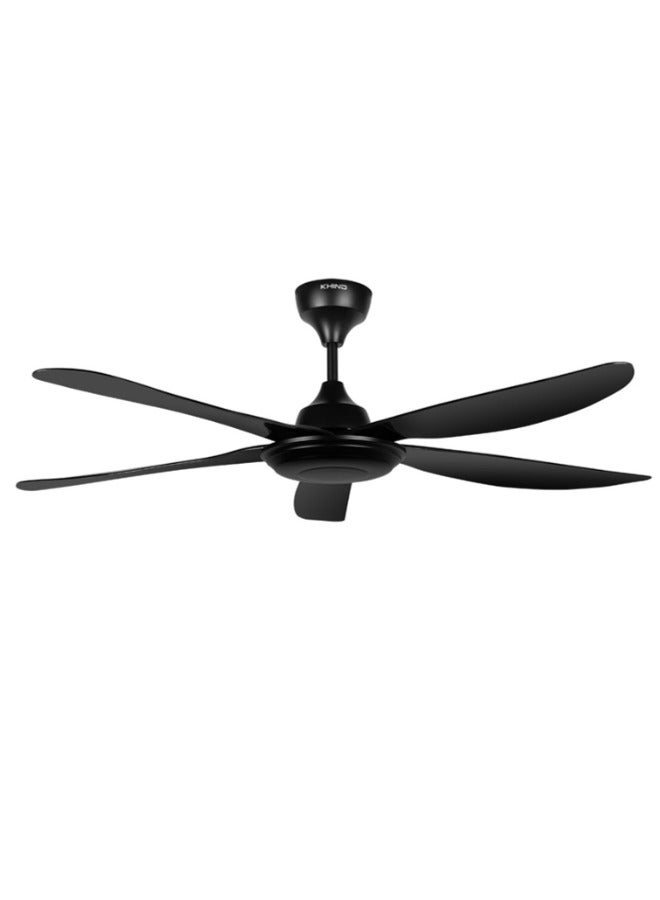 Zen Air Ceiling Fan 56 Inch Ceiling Fan with Remote Control, Quiet BLDC Motor, Modern 5 ABS Blades, 6 Forward & Reverse Speed Settings, High Airflow, 38W Power 38 W CF56DC1R Black - pnsku/N70155472V/45/_/1740138536/a656503a-2061-4dec-8677-bb2090e197f8