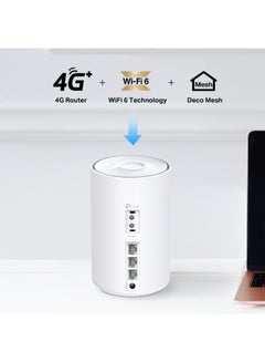 TP-LINK 4G+ AX1500 Whole Home Mesh WiFi 6 Gateway (Availability based on region) White  - Image 4