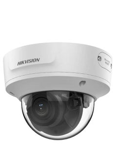 HIKVISION 4MP AcuSense Motorized Varifocal Dome Network Camera, 2.8 to 12mm Motorized Varifocal Lens, Up to 40m IR Range, H.265+, 120 dB true WDR, RJ45 ETH, IP67 / IK10, White | DS-2CD2743G2-IZS  - Image 1