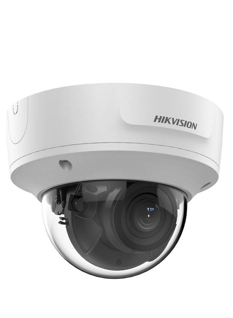 HIKVISION 4MP AcuSense Motorized Varifocal Dome Network Camera, 2.8 to 12mm Motorized Varifocal Lens, Up to 40m IR Range, H.265+, 120 dB true WDR, RJ45 ETH, IP67 / IK10, White | DS-2CD2743G2-IZS  - Image 3