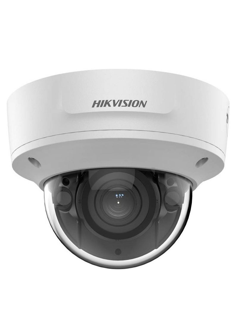 HIKVISION 4MP AcuSense Motorized Varifocal Dome Network Camera, 2.8 to 12mm Motorized Varifocal Lens, Up to 40m IR Range, H.265+, 120 dB true WDR, RJ45 ETH, IP67 / IK10, White | DS-2CD2743G2-IZS  - Image 2