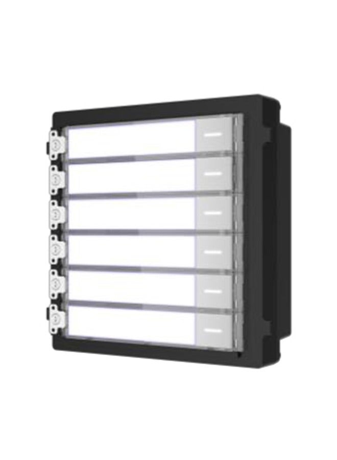 KD8 Series Pro Modular Door Station, Name Module With Buttons | DS-KD-KK Black/White