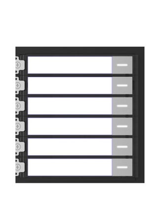 KD8 Series Pro Modular Door Station, Name Module With Buttons | DS-KD-KK Black/White - pnsku/N70155480V/45/_/1740145691/9d4b1d36-ba53-4104-9f90-dee9f890afee