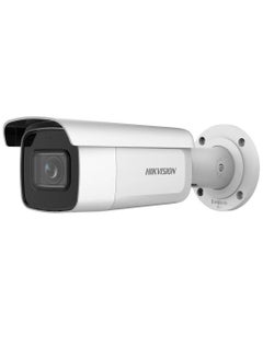 HIKVISION 6 MP AcuSense Motorized Varifocal Bullet Network Camera, 2.8 to 12mm Motorized Varifocal Lens, H.265+, 120 dB True WDR, H.265+ Compression, IP67 / IK10 Protection, White | DS-2CD2663G2-IZS  - Image 1