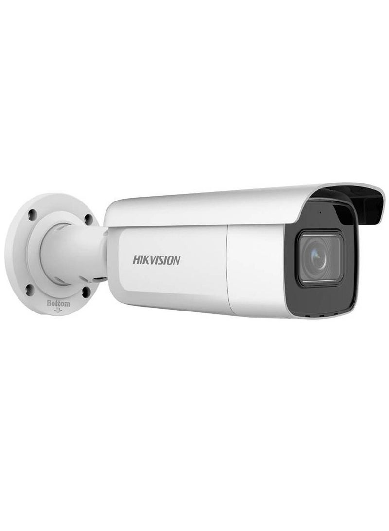 HIKVISION - 6 MP AcuSense Motorized Varifocal Bullet Network Camera, 2.8 to 12mm Motorized Varifocal Lens, H.265+, 120 dB True WDR, H.265+ Compression, IP67 / IK10 Protection, White | DS-2CD2663G2-IZS - Image 1