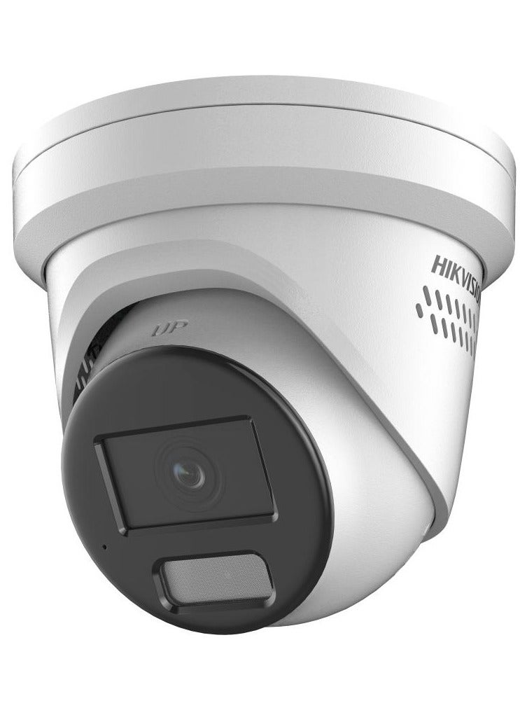 HIKVISION DS-2CD2347G2H-LISU/SL 4 MP Smart Hybrid Light with ColorVu Fixed Turret Network Camera, 130 dB WDR, H.265+ Compression, Deep Learning Human & Vehicle Classification, Two-Way Audio, Active Strobe Light & Audio Alarm, Up To 512GB SD Card Support, IP67 Weatherproof  - Image 1