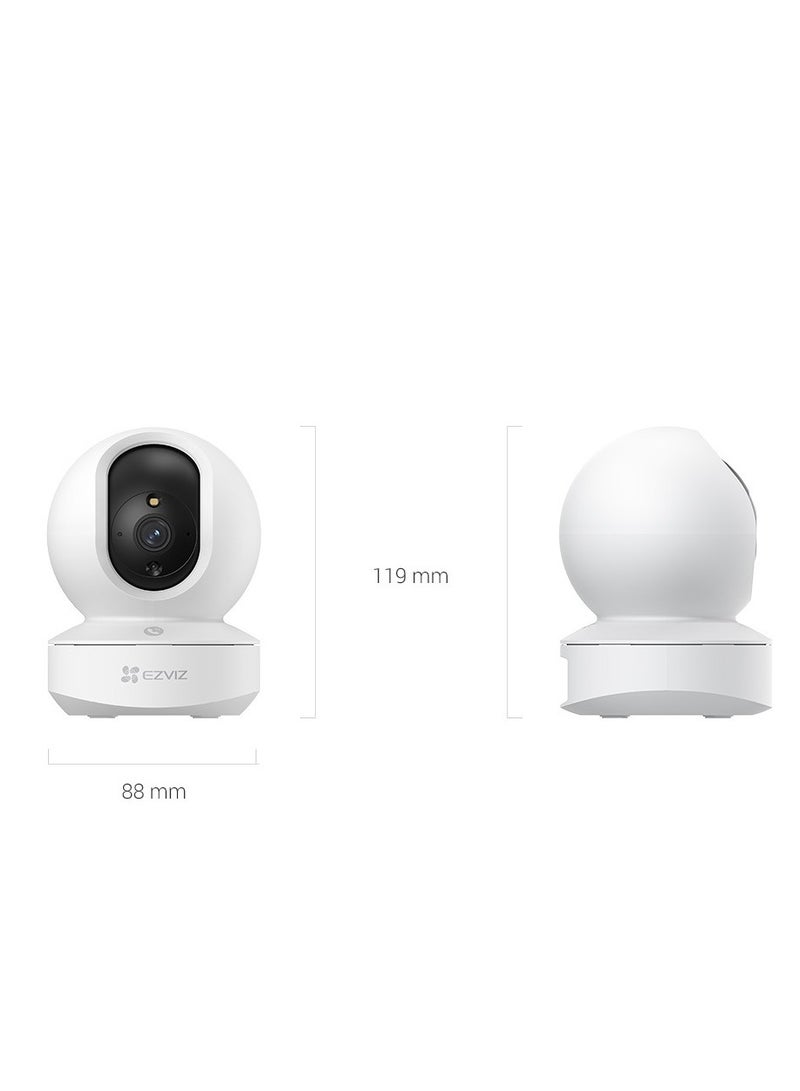 EZVIZ - TY1 Pro 1080p Pan & Tilt Smart Home Camera with Color Night Vision, Auto-Tracking, Human Shape Detection, Patrol Mode, 360° Coverage, H.265 Video Compression, Two-Way Audio, Wi-Fi & Ethernet Connectivity, MicroSD Support (Up to 512GB), Type-C Power Supply, 10m IR Range, Smart Integration with Google Assistant & Alexa - Image 1
