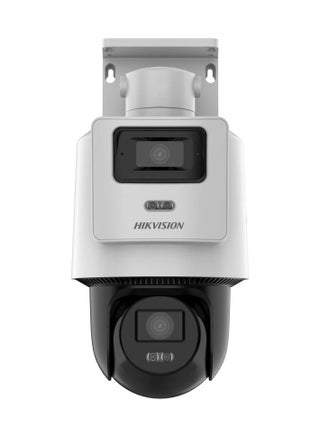 DS-2SE2C400MWG-E/14 TandemVu 4MP+4MP POE PT Network Camera, 4MP Resolution, Hybrid IR/White Light (30m Range), ICR, Built-in Microphone & Speaker, Up to 512GB Storage, IP66, H.265/H.264 Video Compression, Motion & Vehicle Detection, PoE, Remote Access via Hik-Connect | DS-2SE2C400MWG-E/14 - pnsku/N70155498V/45/_/1740145672/4d642606-d845-4340-ab45-e4bccec4d69b