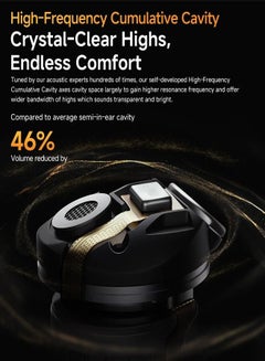 QCY AilyBuds Pro With Active Noise Cancellation & Semi-in-Ear Noise Cancellation, 6-Mic & AI-Based, Comfortable to Wear & 28-Hour Battery Life - Black Black  - Image 5